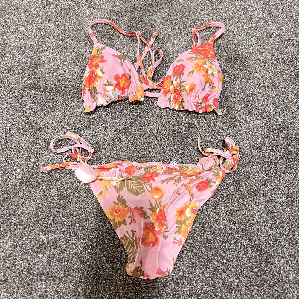 Aerie Floral String Bikini